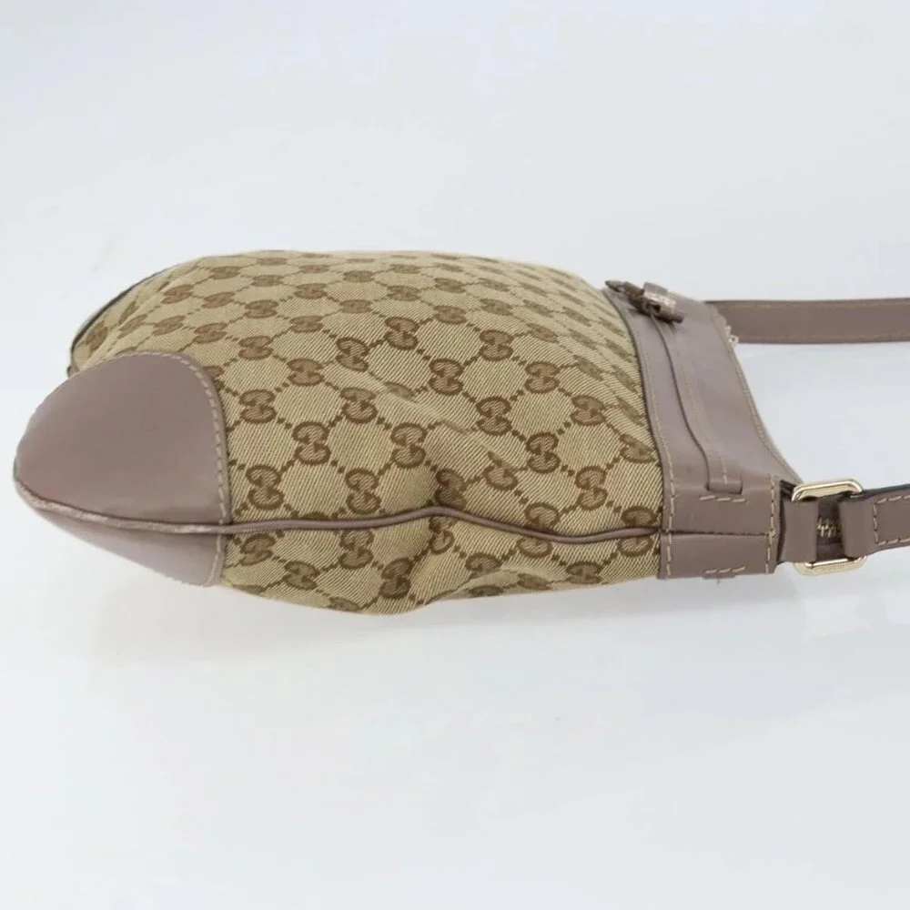 GUCCI GG Canvas Web Sherry Line Mayfair Bag Beige Gold 257065 Auth 158808 - Picture 3 of 16
